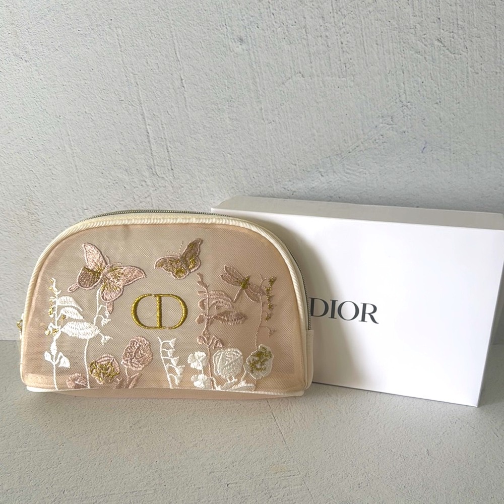 Dior Beauty Butterfly Embroidered Cosmetic Bag - Picture 3 of 10